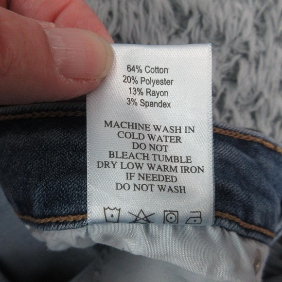 JustUSA Jeans Womens 4 Blue Mid Rise Bootcut Stretch Denim 28x30.5* NWT - Picture 12 of 16